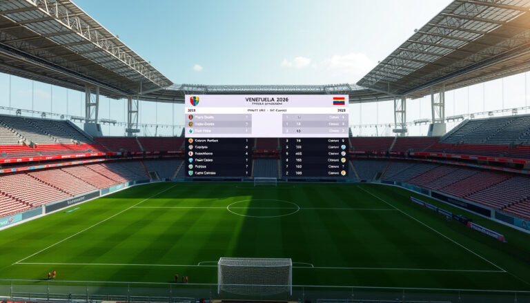 Posiciones de Primera División Venezuela 2026 – Tabla Actualizada